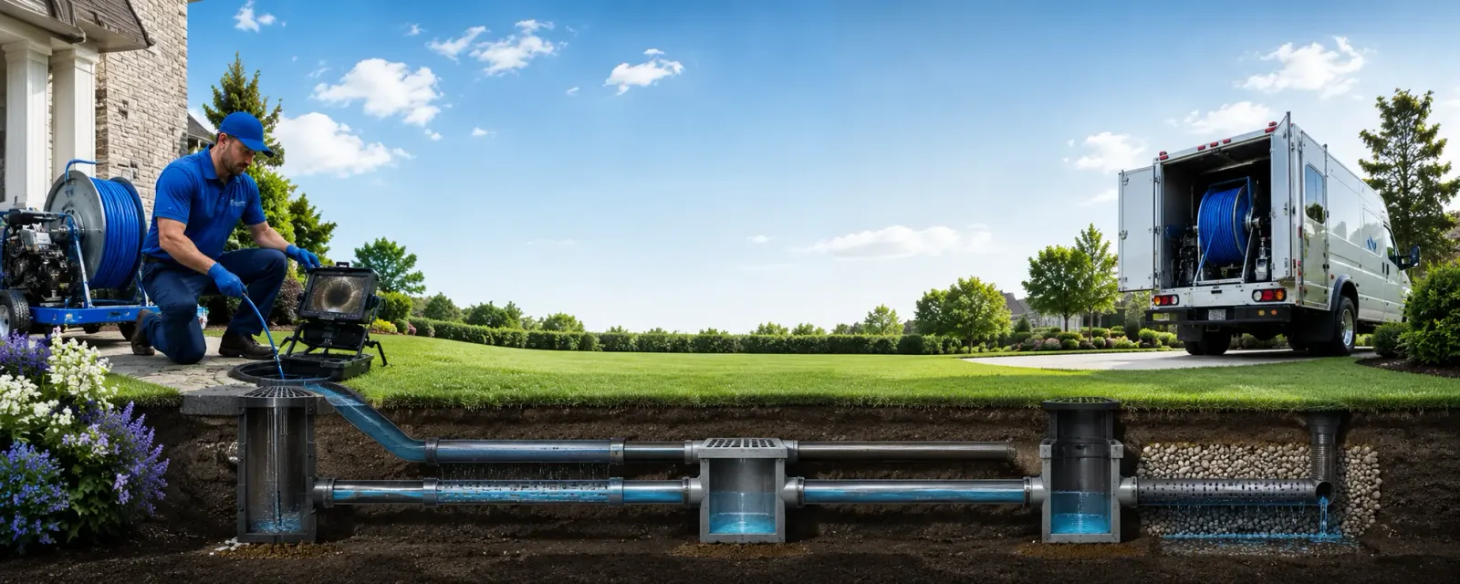 Outdoor drain cleaning information for Weston, MA